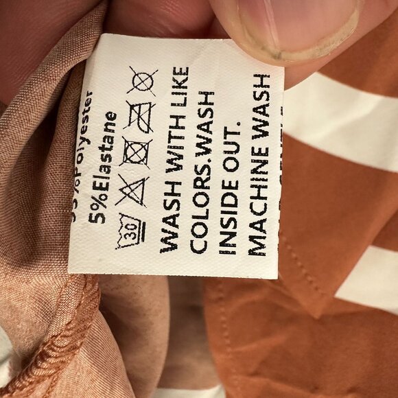 Womens Vintage Style Geometric Print Button-Up Shirt Size S - Picture 5 of 5